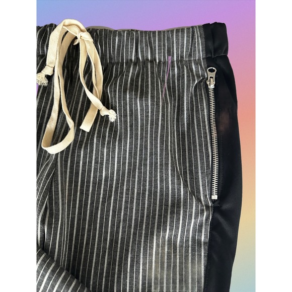 EPTM Striped Track Pants with Side Zippers Women's Size S Black White - Picture 4 of 5